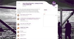 Desktop Screenshot of kerry.tel